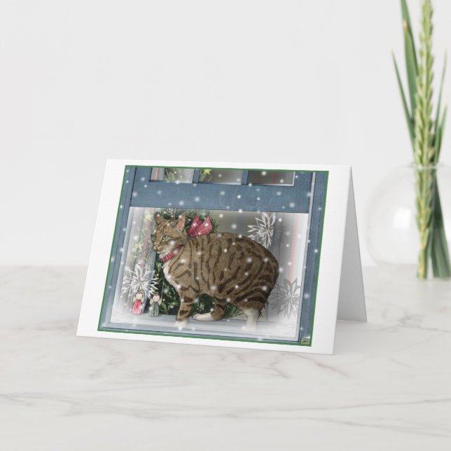 Snow Cat Card (Front)