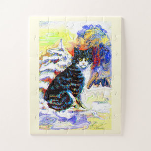 Snow cat jigsaw puzzle