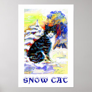 SNOW CAT POSTER
