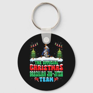 Snow Christmas Brazilian jiu-jitsu Martial Arts Key Ring