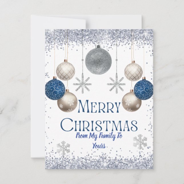 Snow Christmas Card (Front)