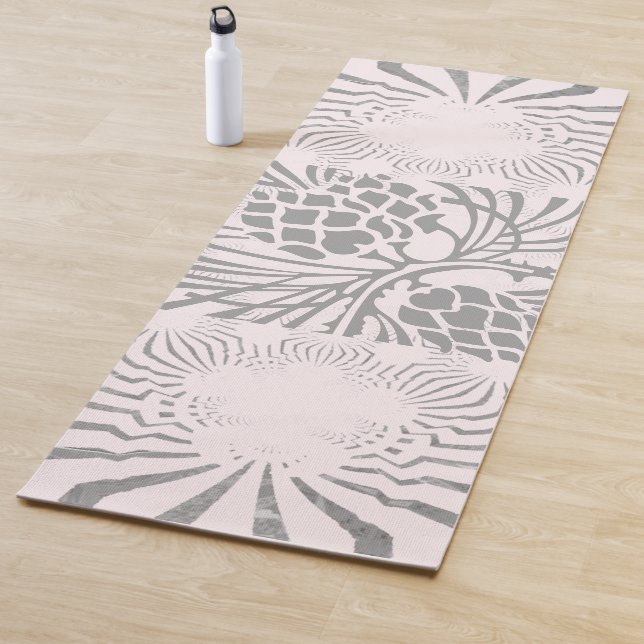 Snow Christmas Lovely Amazing Floral  Skateboard Yoga Mat (In Situ)