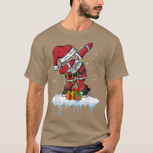 Snow Christmas Winter Time Fairy Lights Santa Clau T-Shirt