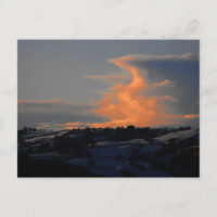 Snow Cloud over Newtown, Powys