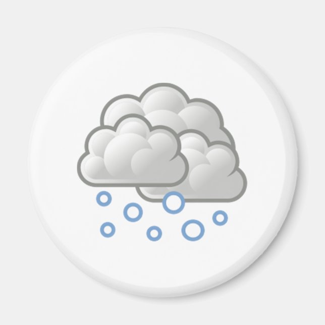 Snow Clouds Magnet (Front)