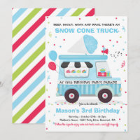 Snow Cone Birthday Party Drive By Birthday Parade