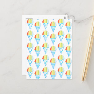 Snow Cone Shaved Ice  Postcard