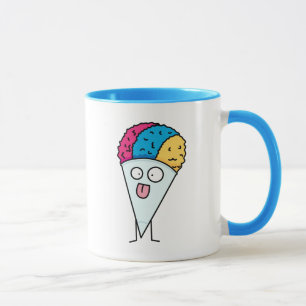 Snow Cone tongue out fan ice syrup sweet flavour Mug