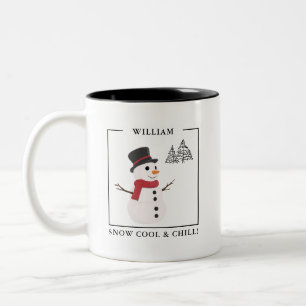 Snow Cool & Chill Custom Snowman Mug – Gift