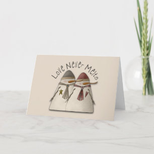 Snow Couple Holiday Card