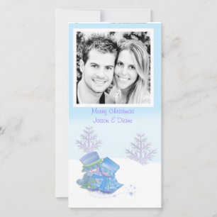Snow Couple Photo Card
