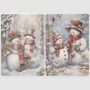 Snow Couple  Tissue Paper
