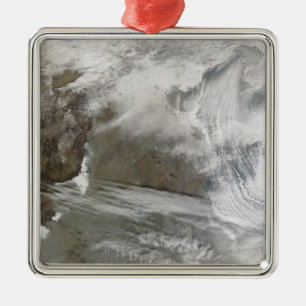 Snow cover encircles Bo Hai Metal Tree Decoration