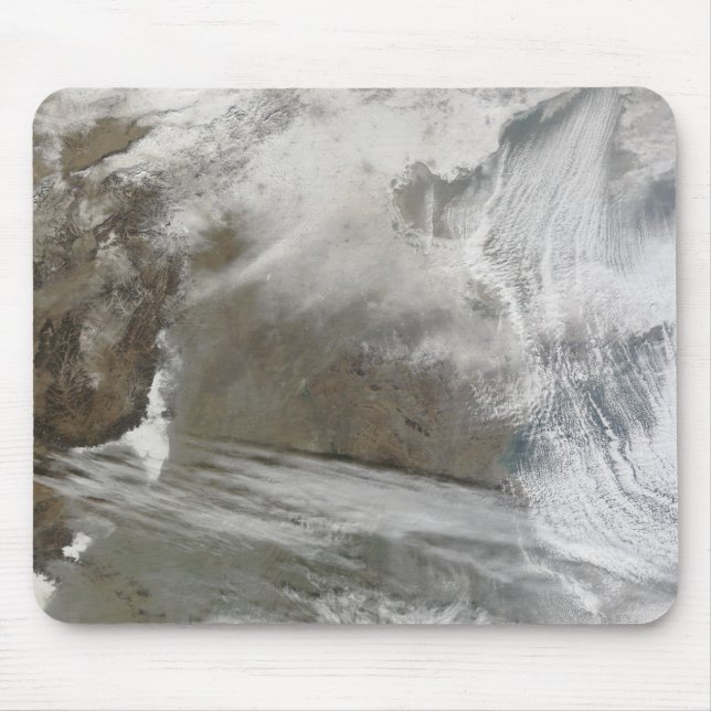 Snow cover encircles Bo Hai Mouse Mat (Front)