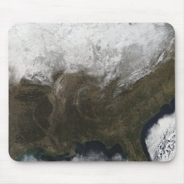 Snow cover over the United States Mouse Mat (Front)