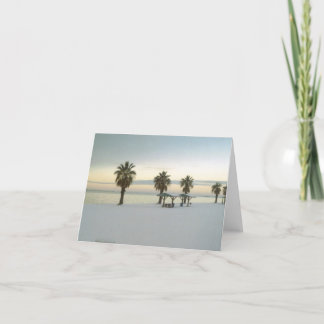 Snow-covered Bayfront card