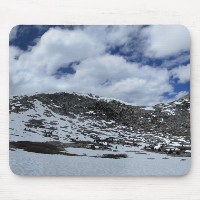 Snow Covered Donahue Pass - John Muir TraIl Mouse Mat (Front)