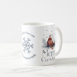 Snow-Covered Fairy House, Snow, Merry Christmas Coffee Mug