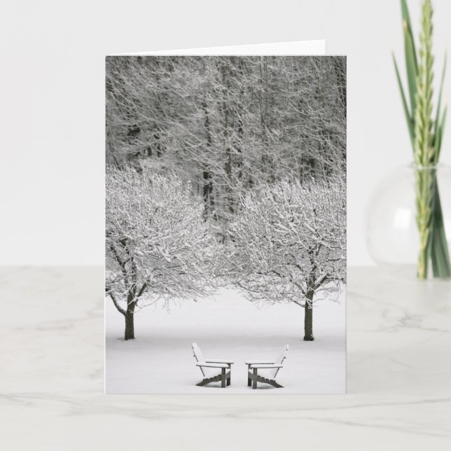 Snow covered landscape card (Front)
