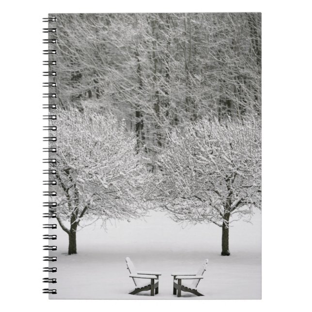 Snow covered landscape notebook (Front)