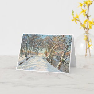 Snow Covered Landscape, Viggo Langer Card