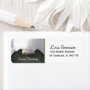 Snow Covered Mailbox Return Address