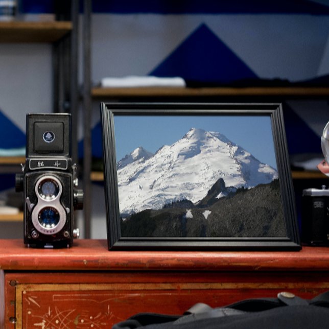 Snow Covered Mount Baker Photo Print (In Situ Framed)