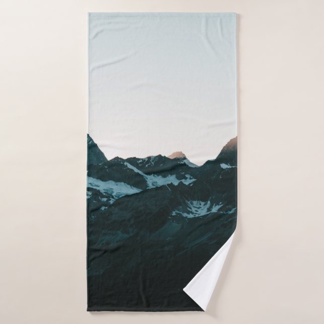 SNOW COVERED MOUNTAIN DURING DAYTIME2 BATH TOWEL (Bath Towel)