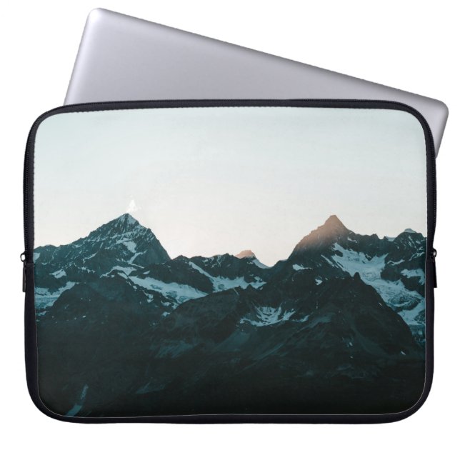 SNOW COVERED MOUNTAIN DURING DAYTIME2 LAPTOP SLEEVE (Front)