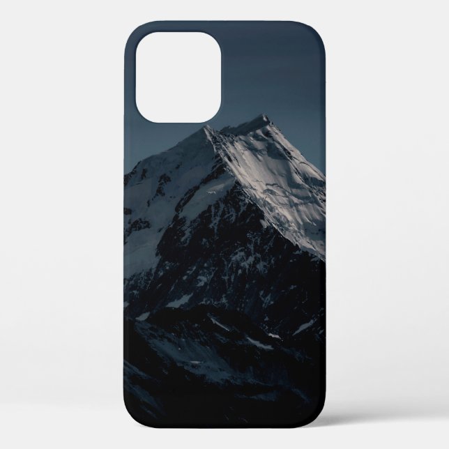 SNOW COVERED MOUNTAIN DURING NIGHTTIME Case-Mate iPhone CASE (Back)