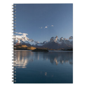 SNOW COVERED MOUNTAIN IN REFLECTIVE PHOTOGRAPHY NOTEBOOK