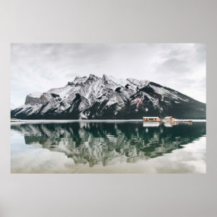 SNOW-COVERED MOUNTAIN POSTER