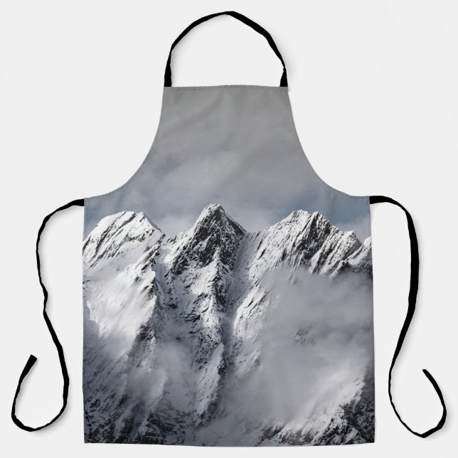 SNOW COVERED MOUNTAINS APRON (Front)