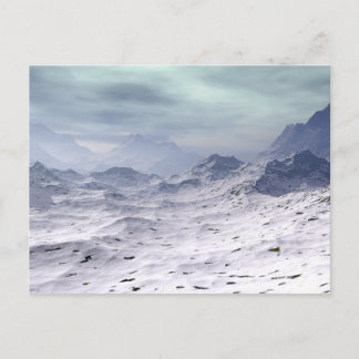 Snow Covered Mountains Postcard