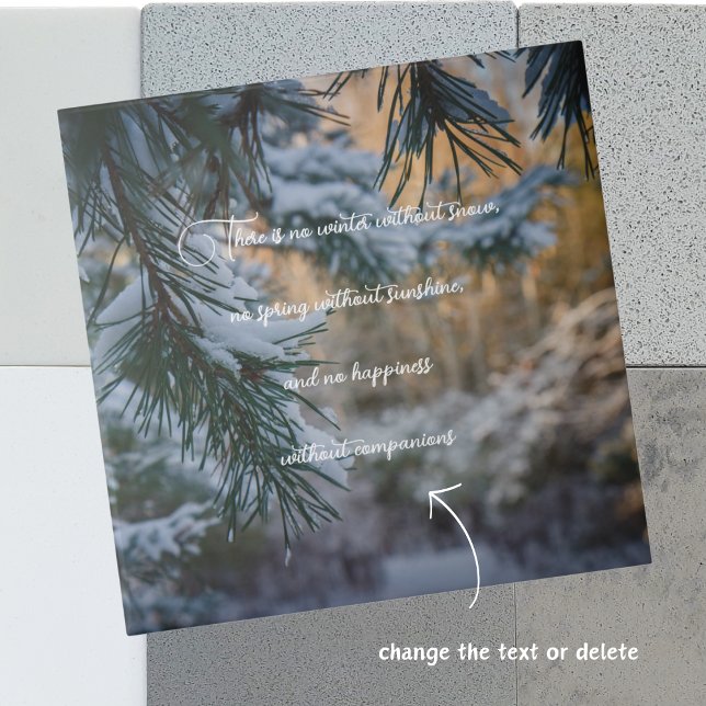 Snow-covered pine branches tile (Creator Uploaded)