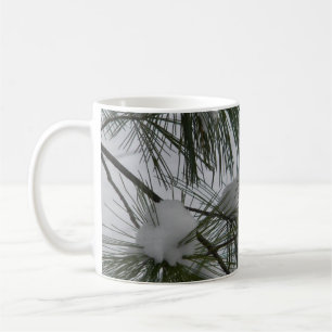 Snow Covered Pine Needles Coffee Mug