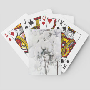 Snow Covered Pine Saplings (by Pekka Halonen) Playing Cards