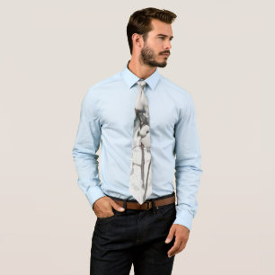 Snow Covered Pine Saplings (by Pekka Halonen) Tie