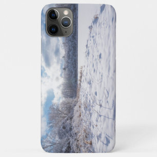 Snow Covered Pond and Woodlands at Salem Hills iPhone 11 Pro Max Case