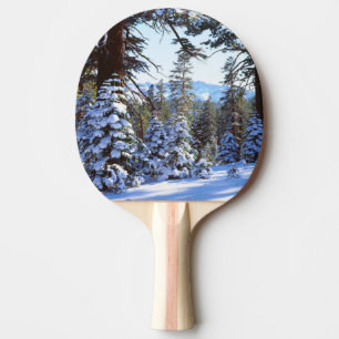 Snow-covered Red Fir trees in the High Sierra 2 Ping Pong Paddle