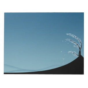 Snow-Covered Season Landscape Notepad