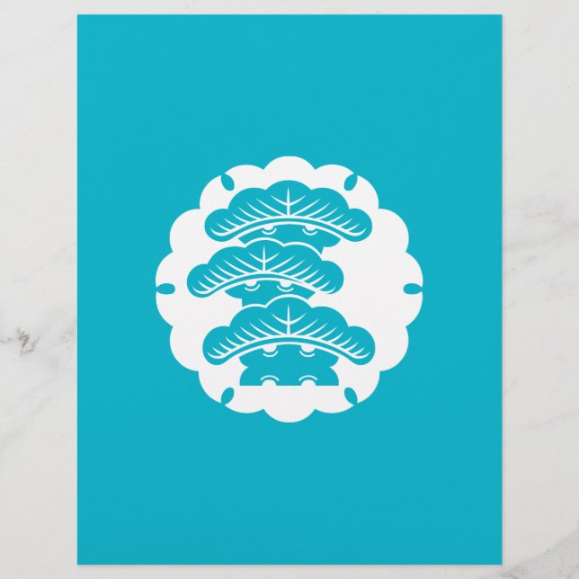 Snow-covered three-tiered pine in rice cake (Front)