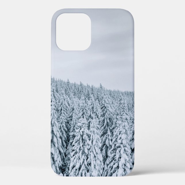SNOW COVERED TREES DURING DAYTIME Case-Mate iPhone CASE (Back)
