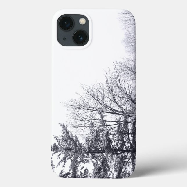 Snow-covered Trees: Horizontal Case-Mate iPhone Case (Back)