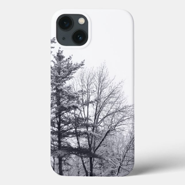 Snow-covered Trees: Vertical Case-Mate iPhone Case (Back)