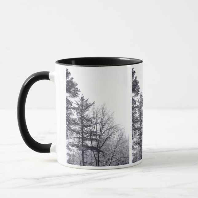 Snow-covered Trees: Vertical Mug (Left)