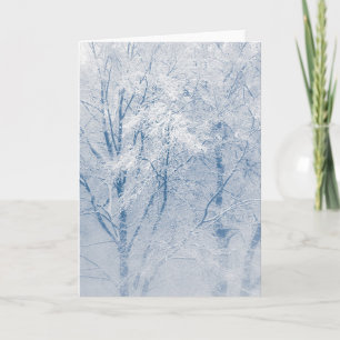 Snow-covered Trees Winter Nature Photo Card