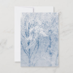 Snow-covered Trees Winter Photo Card