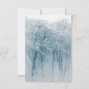 Snow-covered Trees Winter Photo Card