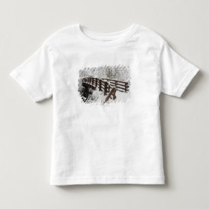 Snow Covered Wooden Bridge Toddler T-Shirt
